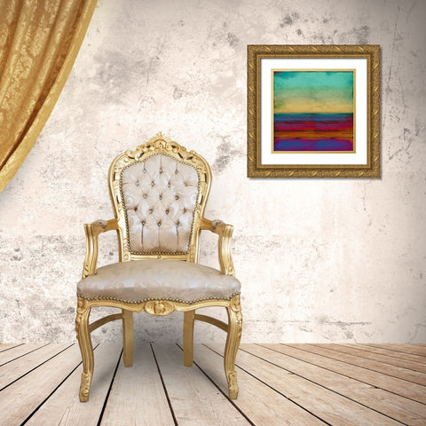 Highlighted Jewels Gold Ornate Wood Framed Art Print with Double Matting by Hamilton, Taylor