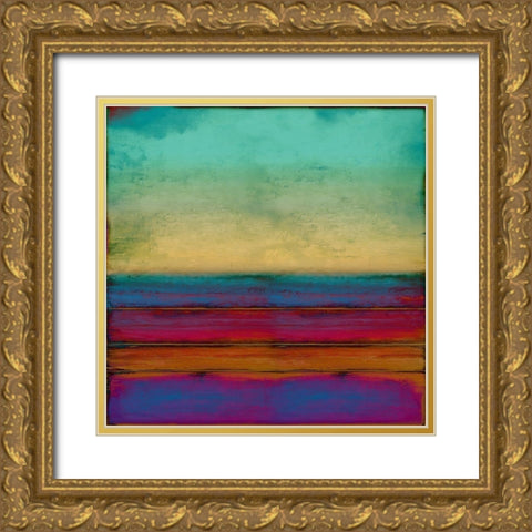 Highlighted Jewels Gold Ornate Wood Framed Art Print with Double Matting by Hamilton, Taylor