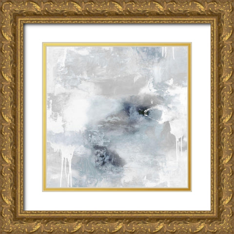 Irresistible Aqua II Gold Ornate Wood Framed Art Print with Double Matting by Bridges, Tate