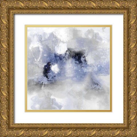 Irresistible Indigo II Gold Ornate Wood Framed Art Print with Double Matting by Bridges, Tate