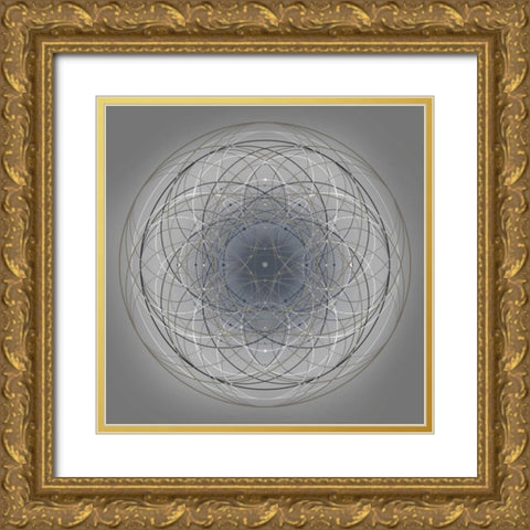 Positive Energy IV Gold Ornate Wood Framed Art Print with Double Matting by Anderson, Tyler
