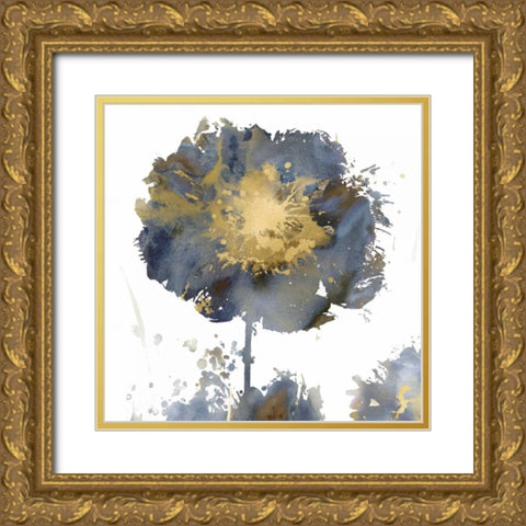 Flower Burst I Gold Ornate Wood Framed Art Print with Double Matting by Austin, Vanessa