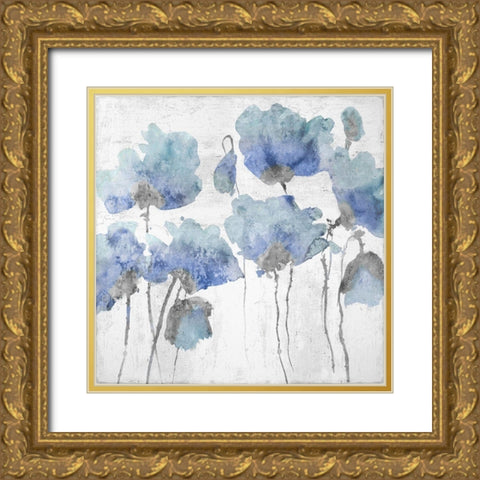 Indigo Friends II Gold Ornate Wood Framed Art Print with Double Matting by Austin, Vanessa