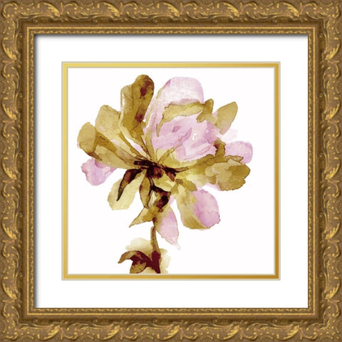 Fresh Bloom Pink I Gold Ornate Wood Framed Art Print with Double Matting by Austin, Vanessa