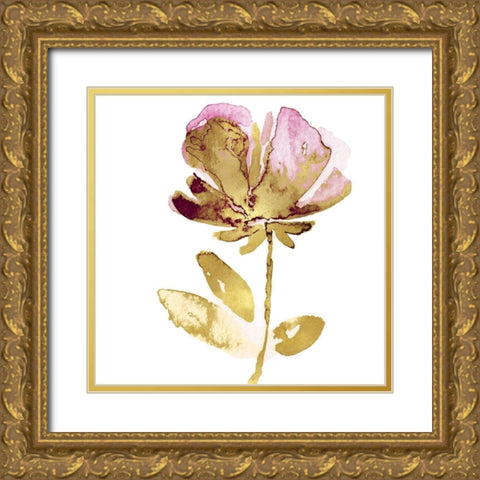 Fresh Bloom Pink II Gold Ornate Wood Framed Art Print with Double Matting by Austin, Vanessa