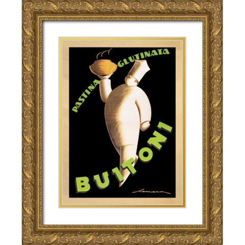Buitoni-1928 Gold Ornate Wood Framed Art Print with Double Matting by Seneca, Federico