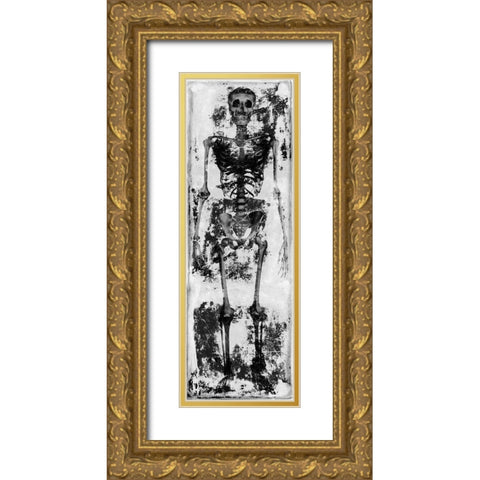 Skeleton IV Gold Ornate Wood Framed Art Print with Double Matting by Wagner, Martin