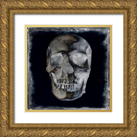 Skull II Gold Ornate Wood Framed Art Print with Double Matting by Wagner, Martin