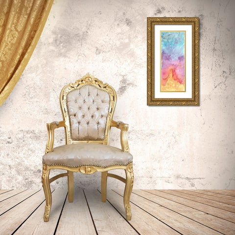 MB Watercolor III Gold Ornate Wood Framed Art Print with Double Matting by Zaremba, Hillel