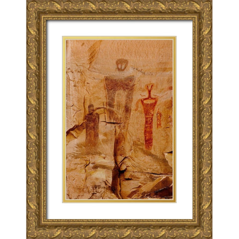 Shadow Dancers Gold Ornate Wood Framed Art Print with Double Matting by Dawson, Robert