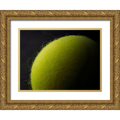 Tennis Ball Gold Ornate Wood Framed Art Print with Double Matting by Reynolds, Richard