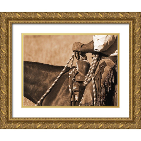 Buckaroo I Gold Ornate Wood Framed Art Print with Double Matting by Dawson, Robert