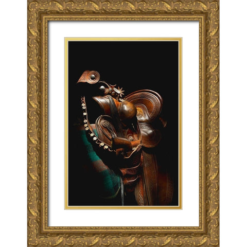 Art of the West Gold Ornate Wood Framed Art Print with Double Matting by Dawson, Robert