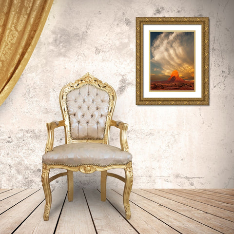 Brothers Shadow Gold Ornate Wood Framed Art Print with Double Matting by Dawson, Robert