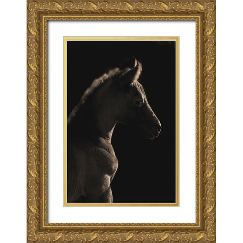 A Moment In Time Gold Ornate Wood Framed Art Print with Double Matting by Dawson, Robert
