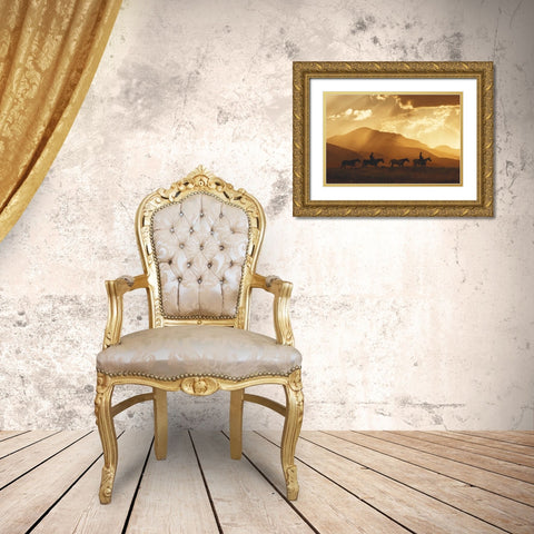 After the Storm Gold Ornate Wood Framed Art Print with Double Matting by Dawson, Robert