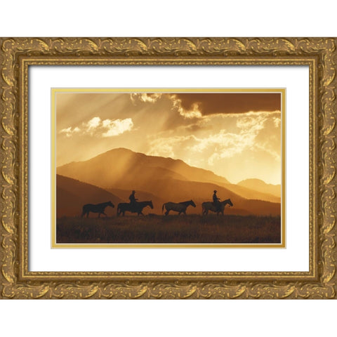 After the Storm Gold Ornate Wood Framed Art Print with Double Matting by Dawson, Robert
