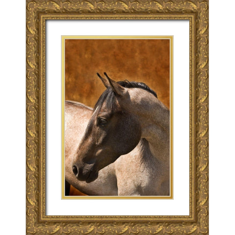 Leos Son Gold Ornate Wood Framed Art Print with Double Matting by Dawson, Robert