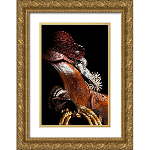 Old California Gold Ornate Wood Framed Art Print with Double Matting by Dawson, Robert