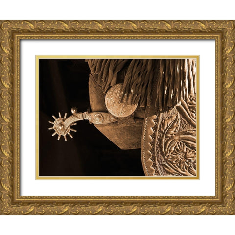Star Spur Gold Ornate Wood Framed Art Print with Double Matting by Dawson, Robert