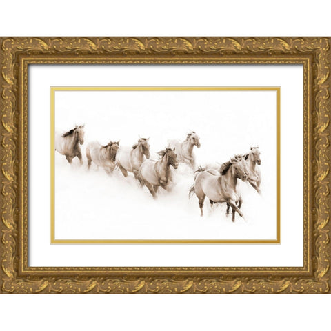 The Guardian Gold Ornate Wood Framed Art Print with Double Matting by Dawson, Robert