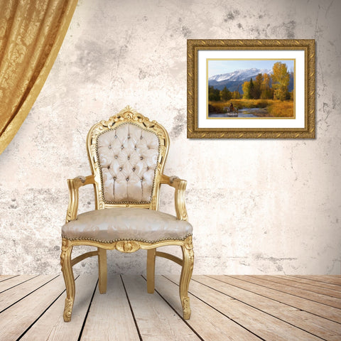 The Eagle Cap Gold Ornate Wood Framed Art Print with Double Matting by Dawson, Robert