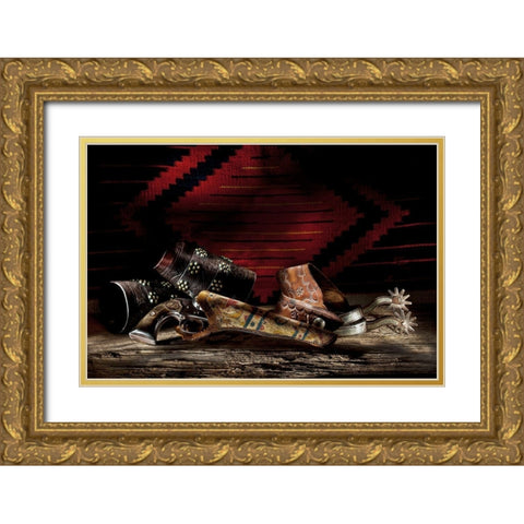 Days Gone By 2 Gold Ornate Wood Framed Art Print with Double Matting by Dawson, Robert