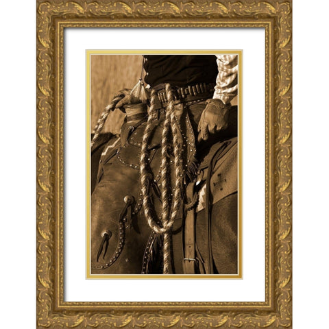 Hired Hand III Gold Ornate Wood Framed Art Print with Double Matting by Dawson, Robert