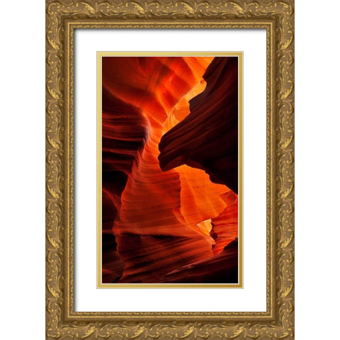Enchantment Canyon II Gold Ornate Wood Framed Art Print with Double Matting by Dawson, Robert