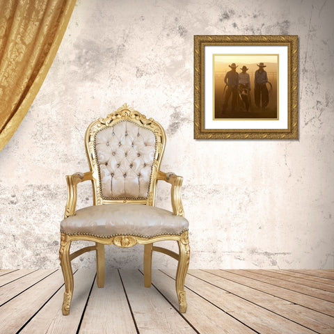 Give Me Some Lovin.2424 Gold Ornate Wood Framed Art Print with Double Matting by Dawson, Robert