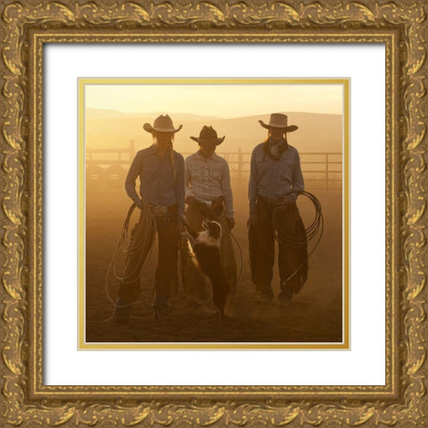 Give Me Some Lovin.2424 Gold Ornate Wood Framed Art Print with Double Matting by Dawson, Robert