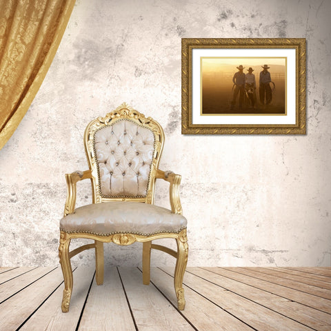Give Me Some Lovin Gold Ornate Wood Framed Art Print with Double Matting by Dawson, Robert