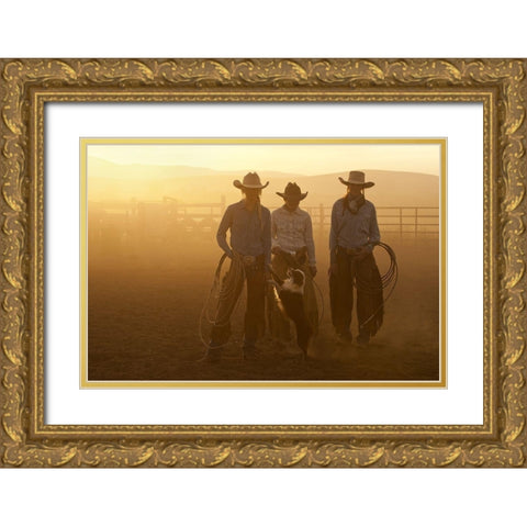 Give Me Some Lovin Gold Ornate Wood Framed Art Print with Double Matting by Dawson, Robert
