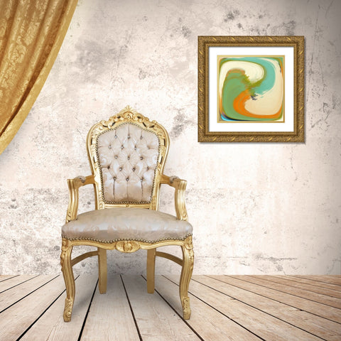 Zig Zag III Gold Ornate Wood Framed Art Print with Double Matting by Bolokofsky, Ronald