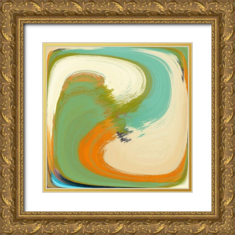 Zig Zag III Gold Ornate Wood Framed Art Print with Double Matting by Bolokofsky, Ronald