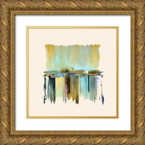 Street Shops Gold Ornate Wood Framed Art Print with Double Matting by Bolokofsky, Ronald