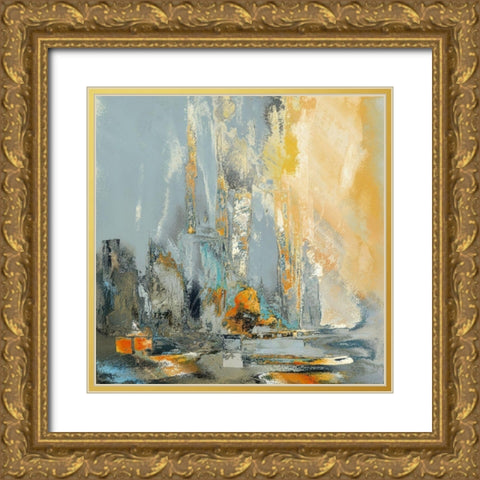 Coastal Blue VI Gold Ornate Wood Framed Art Print with Double Matting by Bolokofsky, Ronald