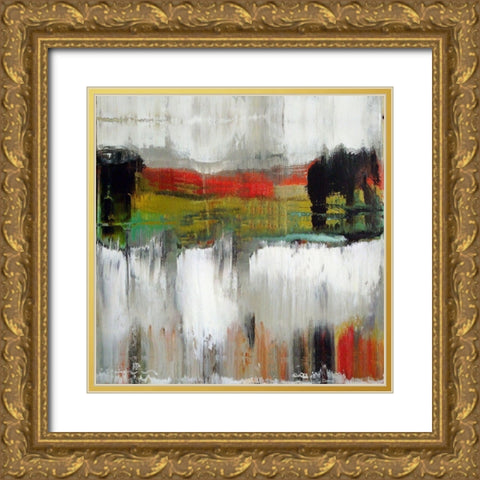 Waterfall III Gold Ornate Wood Framed Art Print with Double Matting by Bolokofsky, Ronald