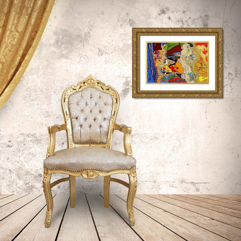 Chaotic Rumblings I Gold Ornate Wood Framed Art Print with Double Matting by Bolokofsky, Ronald