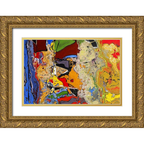 Chaotic Rumblings I Gold Ornate Wood Framed Art Print with Double Matting by Bolokofsky, Ronald