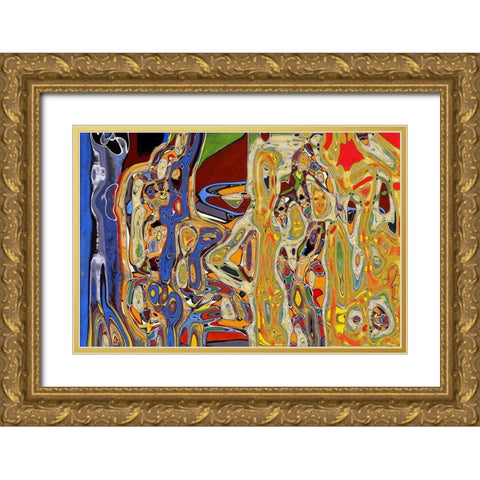 Full Plate IV Gold Ornate Wood Framed Art Print with Double Matting by Bolokofsky, Ronald