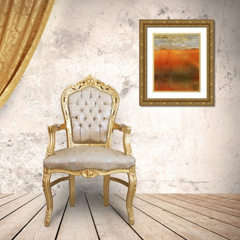 The Plains V Gold Ornate Wood Framed Art Print with Double Matting by Bolokofsky, Ronald