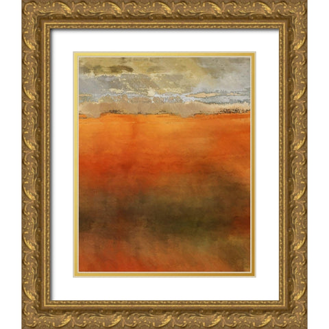 The Plains V Gold Ornate Wood Framed Art Print with Double Matting by Bolokofsky, Ronald
