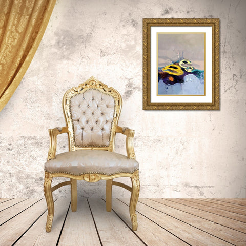Along the Horizon III Gold Ornate Wood Framed Art Print with Double Matting by Bolokofsky, Ronald