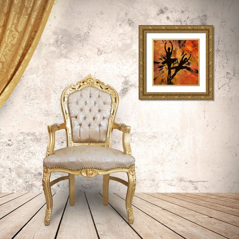Silhouettes and Shadows Gold Ornate Wood Framed Art Print with Double Matting by Bolokofsky, Ronald