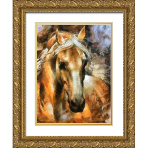 Shadow Gold Ornate Wood Framed Art Print with Double Matting by Bolokofsky, Ronald