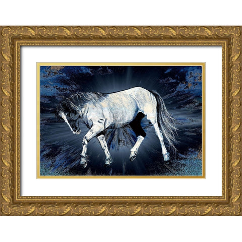White Beauty Gold Ornate Wood Framed Art Print with Double Matting by Bolokofsky, Ronald