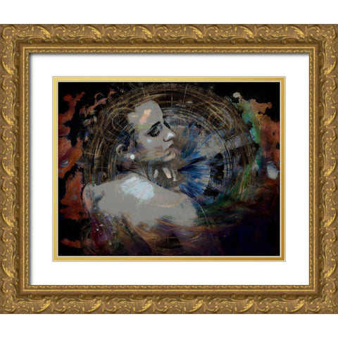 Time Moves On Gold Ornate Wood Framed Art Print with Double Matting by Bolokofsky, Ronald