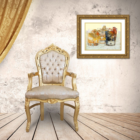 Toast of the Town II Gold Ornate Wood Framed Art Print with Double Matting by Bolokofsky, Ronald