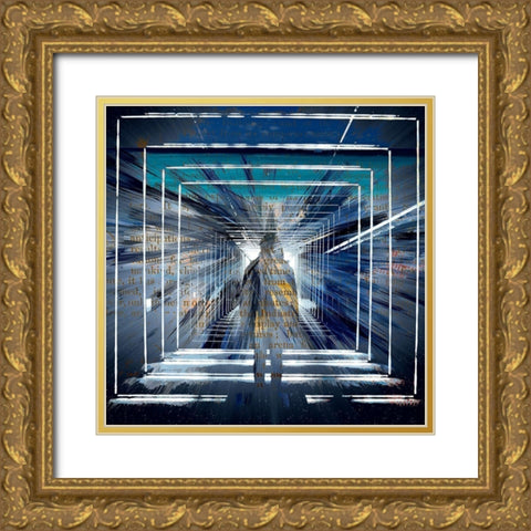 Infinity Gold Ornate Wood Framed Art Print with Double Matting by Bolokofsky, Ronald